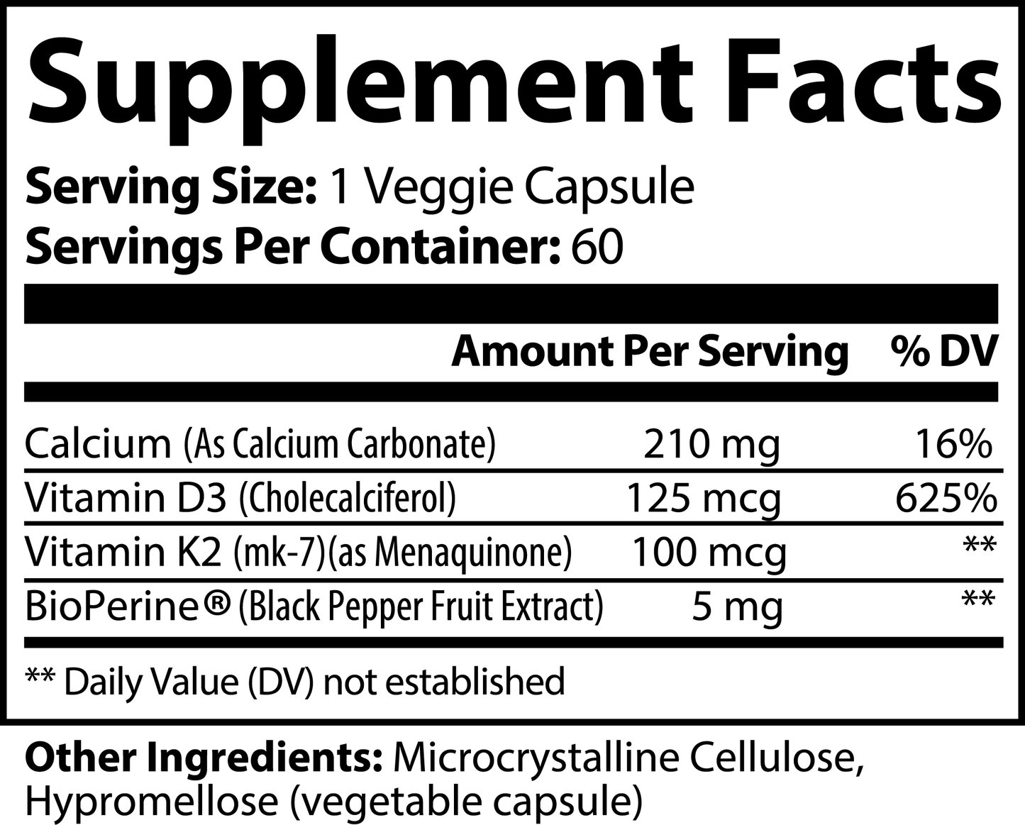 Catalina: Calcium, D3 & K2 - Essential Bone Health