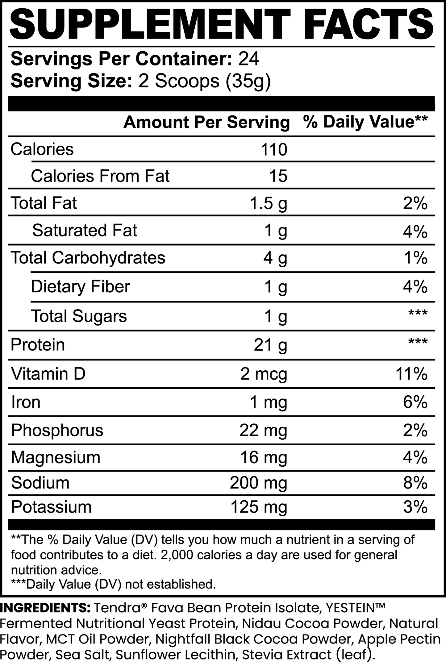 Elemental: Plant-Based Muscle Building Protein Powder (Chocolate)