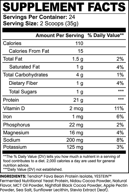 Elemental: Plant-Based Muscle Building Protein Powder (Chocolate)